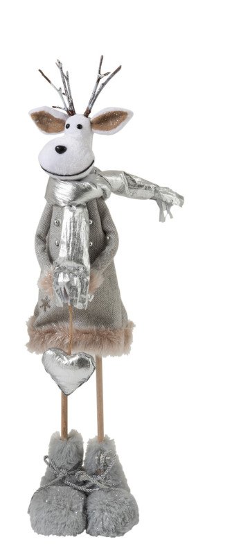 Renna tessuto mix grigio/bianco  maschio - 97235m